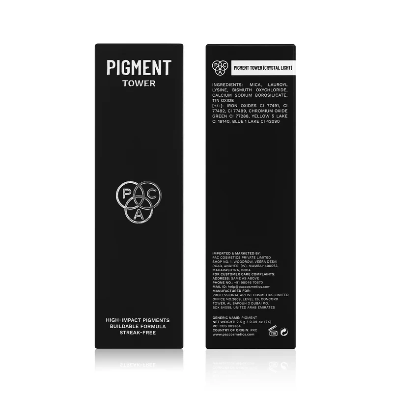 PAC Pigment Tower (7 in 1) (2.5 gm)  Loose eyeshadow powder  Net Weight : 2.5 g / 0.09 oz (7X) Hover
