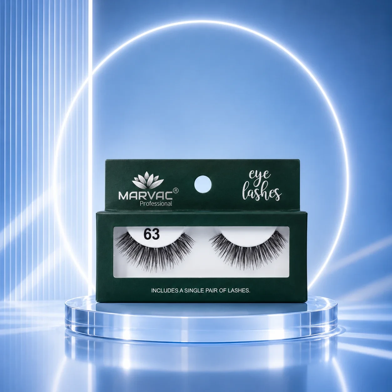 Marvac Eyelash 63 - Natural Volume False Eyelashes Hover
