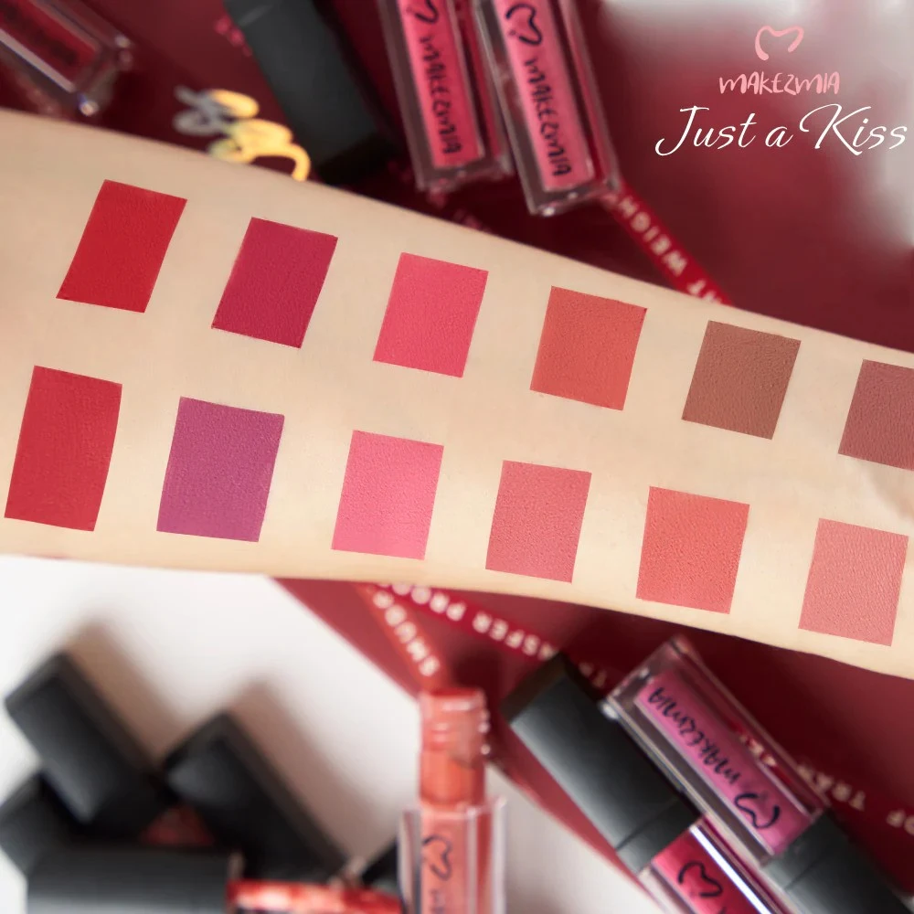 Makezmia "Just a kiss" Liquid lip set 12/pcs Hover