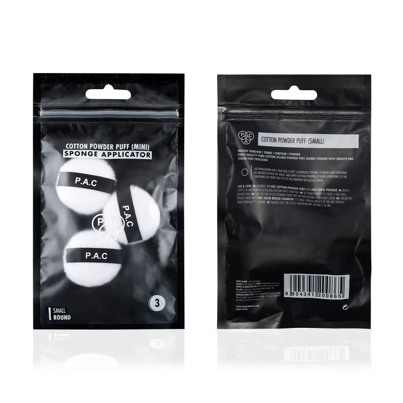 PAC Mini Cotton Puff (Round) (White) (3 Pc)