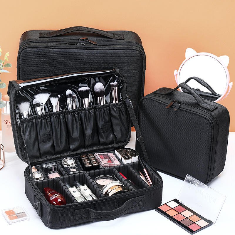 Cosmetics Bags Waterproof Nylon Makeup Case Travel Kit