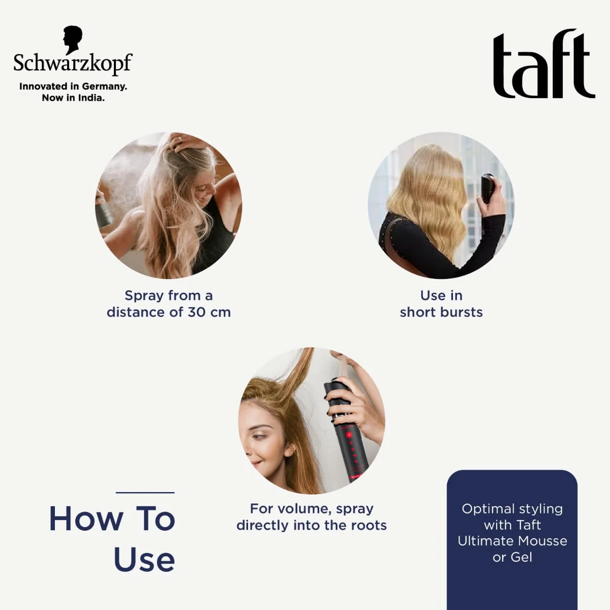 Taft Hair Polish Ultimate Hold & Crystal Shine, Hold Grade 5+ (250 ml), Styling Spray Provides Ultimate Hold and Radiant Crystal Shine for up to 72 Hours, No Residue