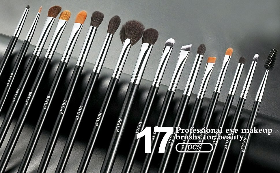 BEILI Eye Makeup Brush Set 17 pcs