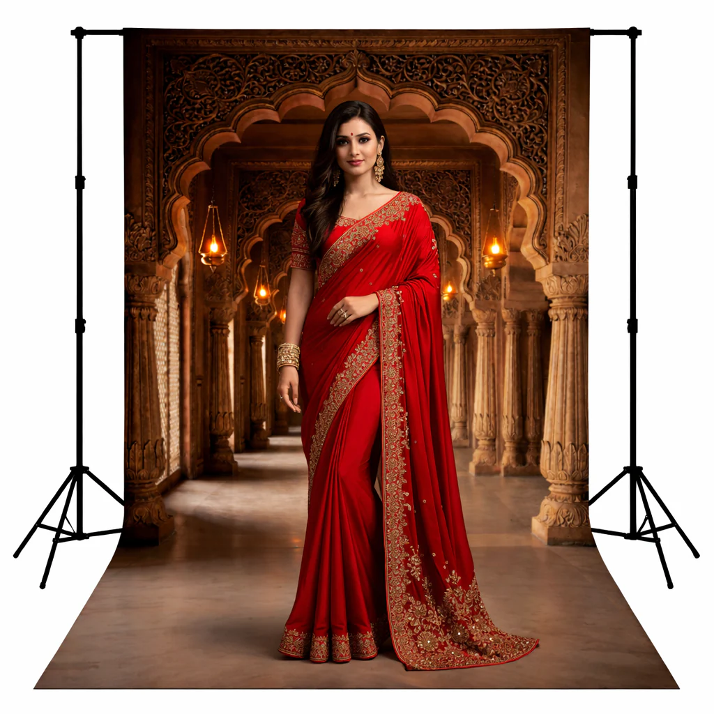 Grand Royal Palace Corridor Portrait Backdrop
